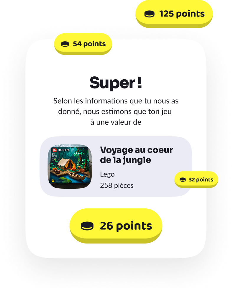 Système de points pour échanger des jeux équitablement