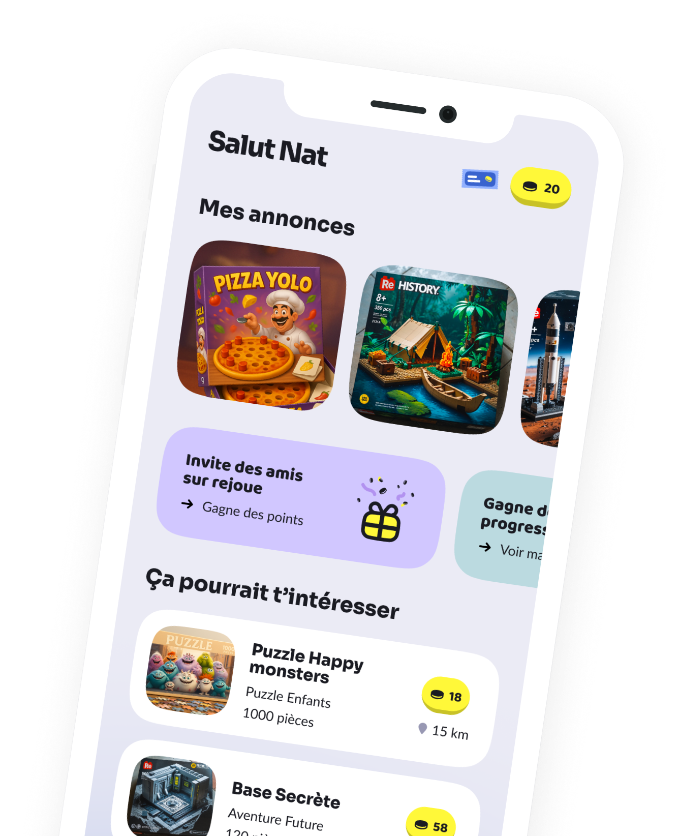 Rejoue App Interface